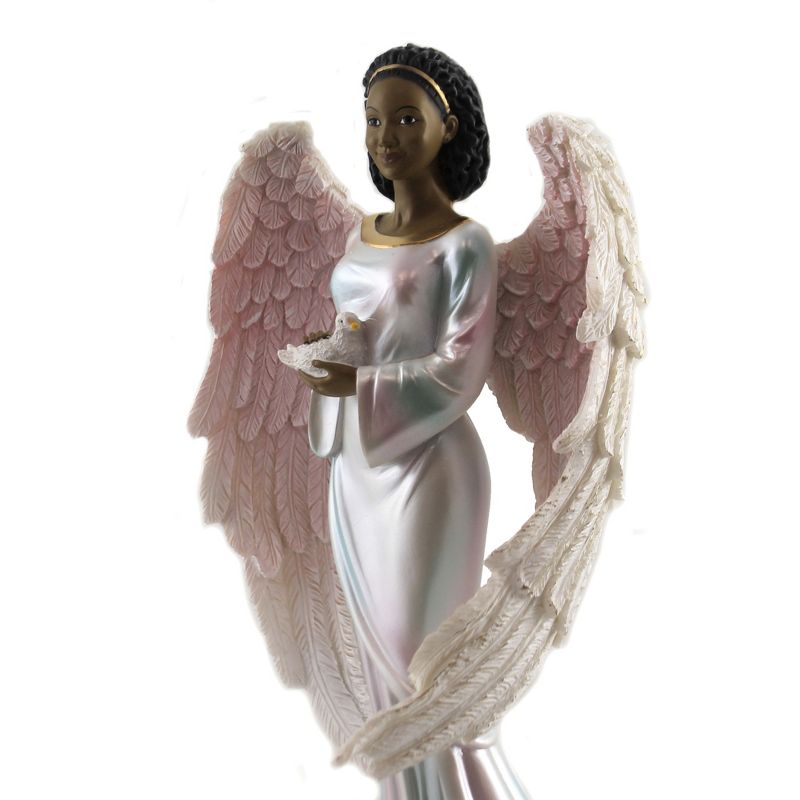 Black Art 13.25" Heavenly Peace Angel Dove Wings  -  Decorative Figurines