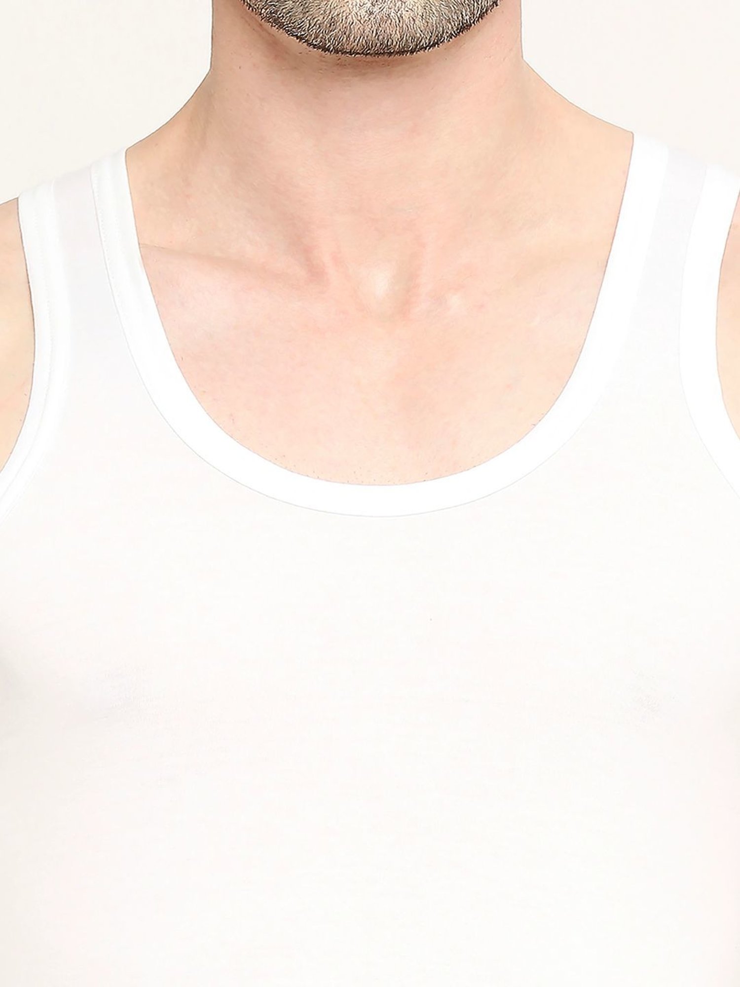 Vip White Regular Fit Vest - Pack Of 5