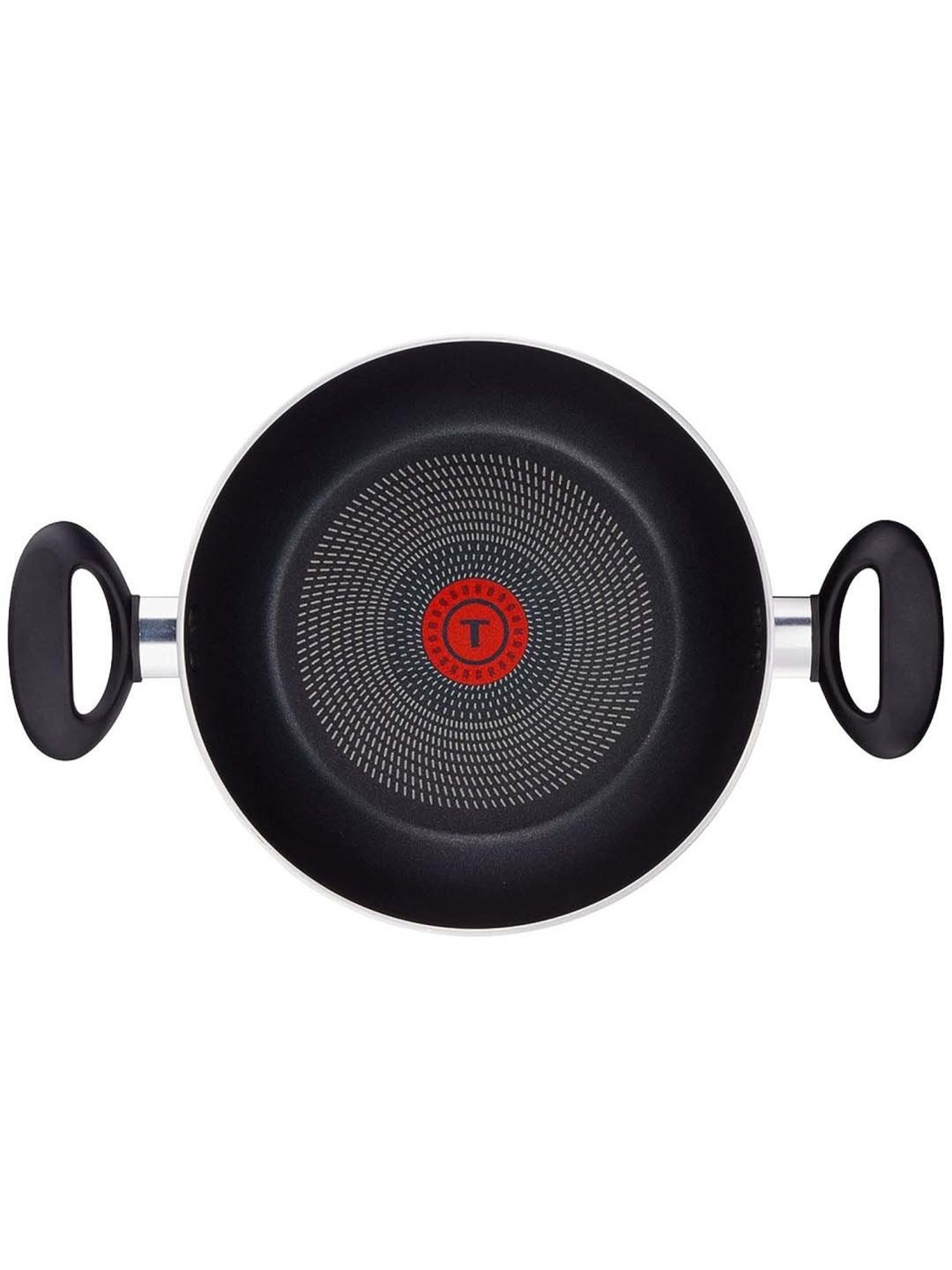 Tefal Ceremony Black Aluminium 24 cm Greyish Non-Stick Kadhai With Lid (2.4 L)