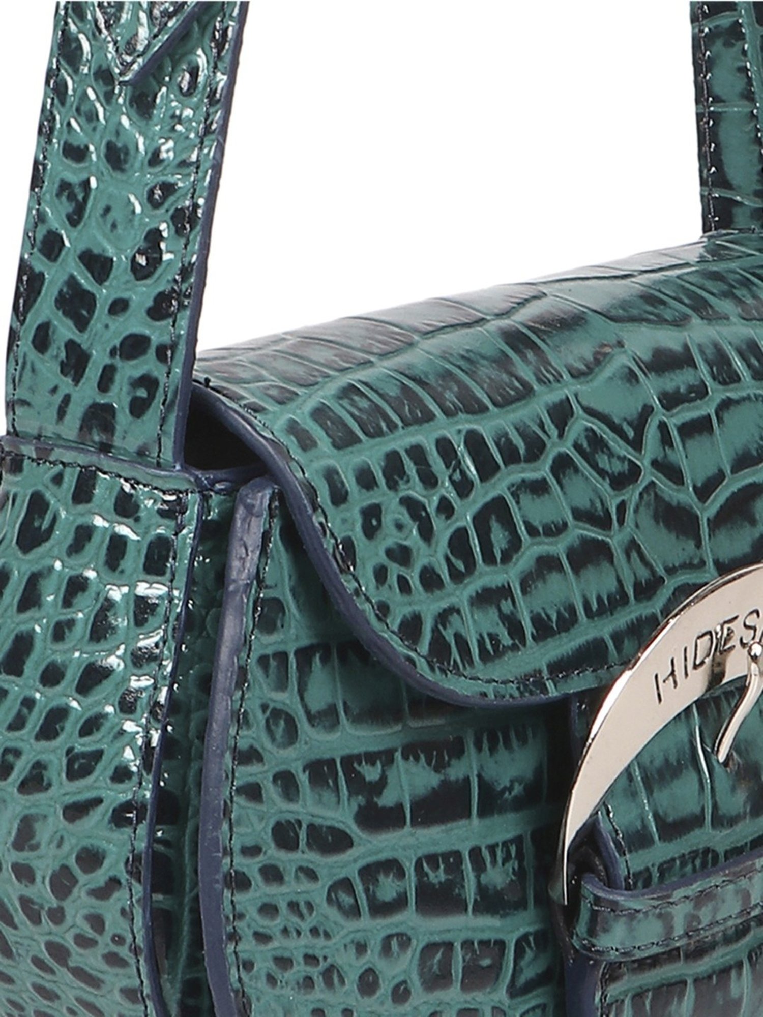 Hidesign Eoss Rivoli Leather Textured Shoulder Handbag