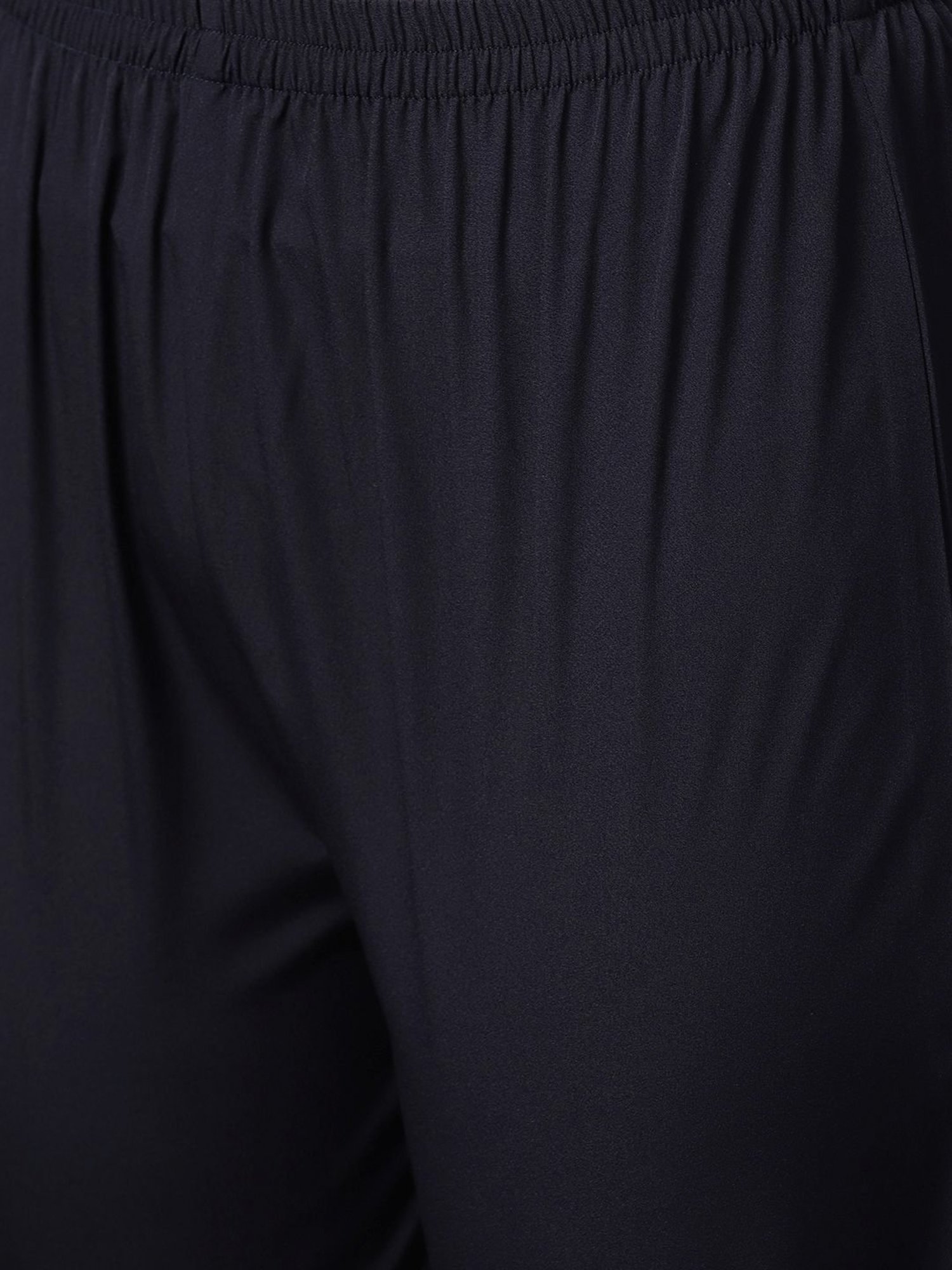 Ziyaa Beige & Black Printed Kurta Palazzo Set