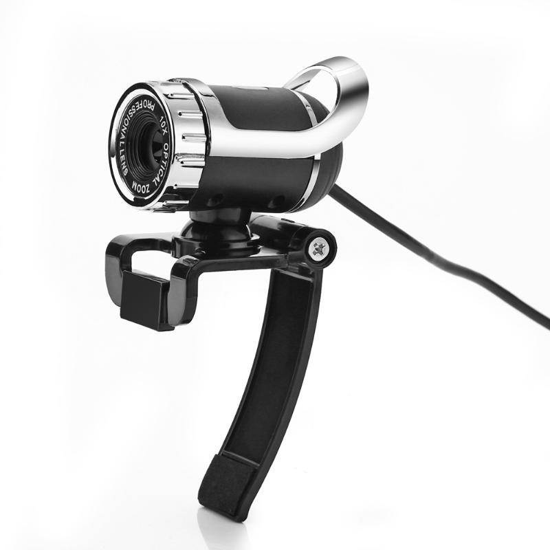 Computer Office Webcam USB 2.0 12 Megapixel High Definition Camera Web Cam 360 Degree MIC Clip-on For Skype notebook laptops