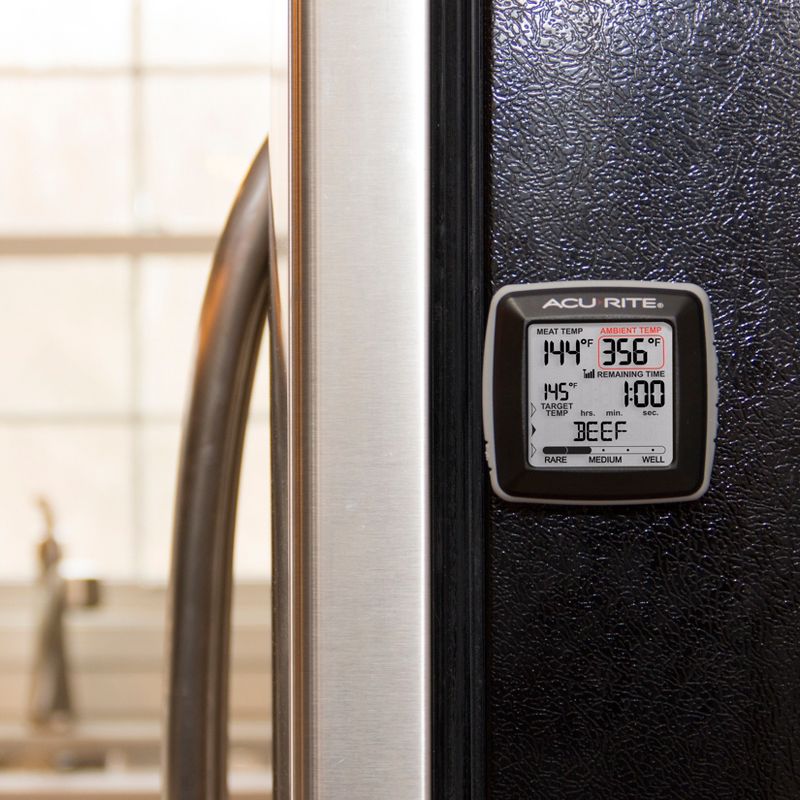 AcuRite Digital Meat Thermometer with Wireless Display Black