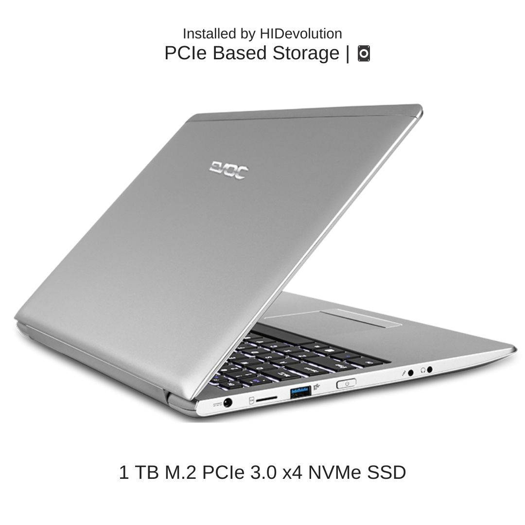 EVOC High Performance Systems N1411 (N141CU) 14" FHD | 1.8 GHz i7-10510U, UHD, 64 GB 2666MHz RAM, 1 TB PCIe SSD | Performance Upgrades & Warranty