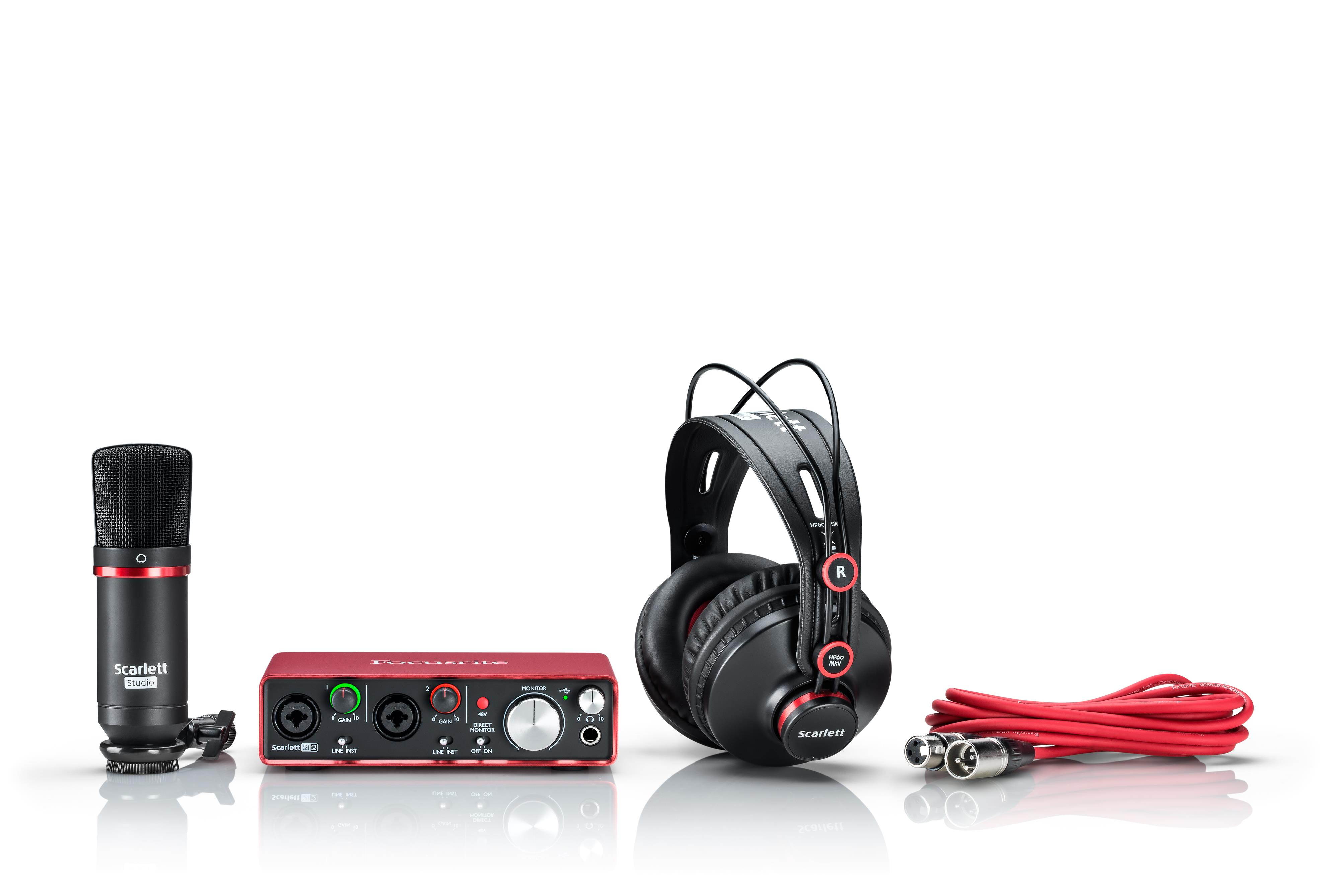Focusrite Scarlett 2i2 Studio USB Audio Interface & Recording Bundle (2nd Generation)