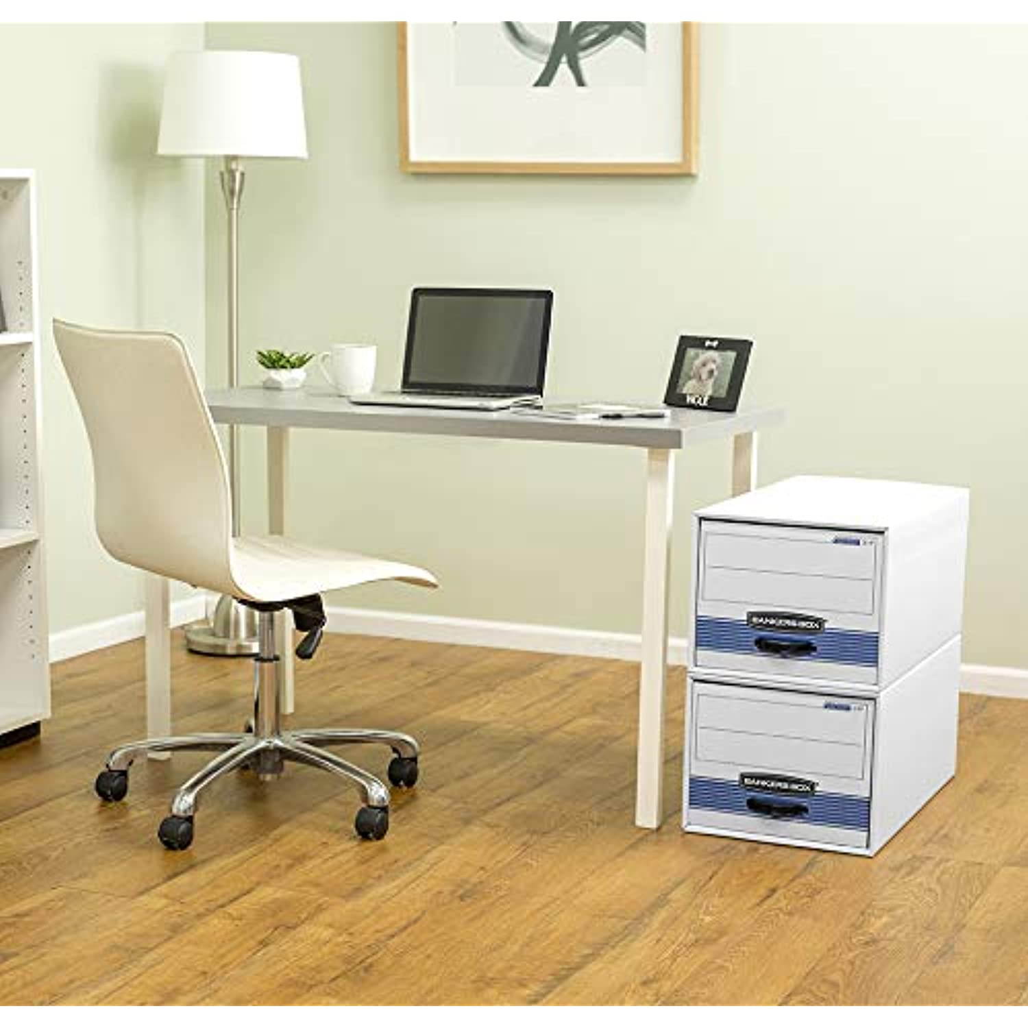 Bankers Box STOR/DRAWER STEEL PLUS Extra Space-Saving Filing Cabinet, Stacks up to 5 High, Letter, 6 Pack (00311)