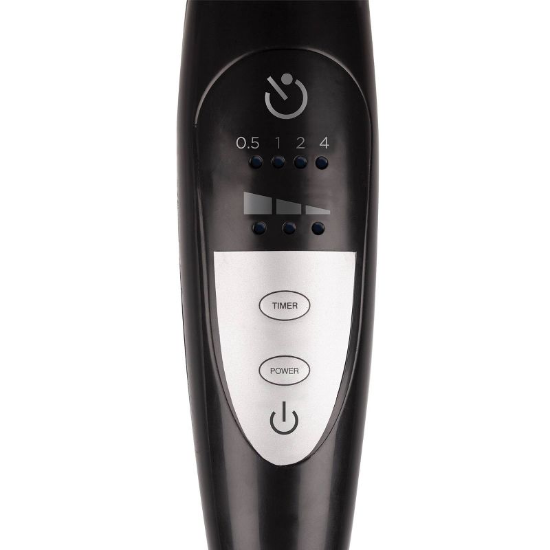 O2COOL Rechargeable Deluxe Necklace Fan with USB Cord Gray