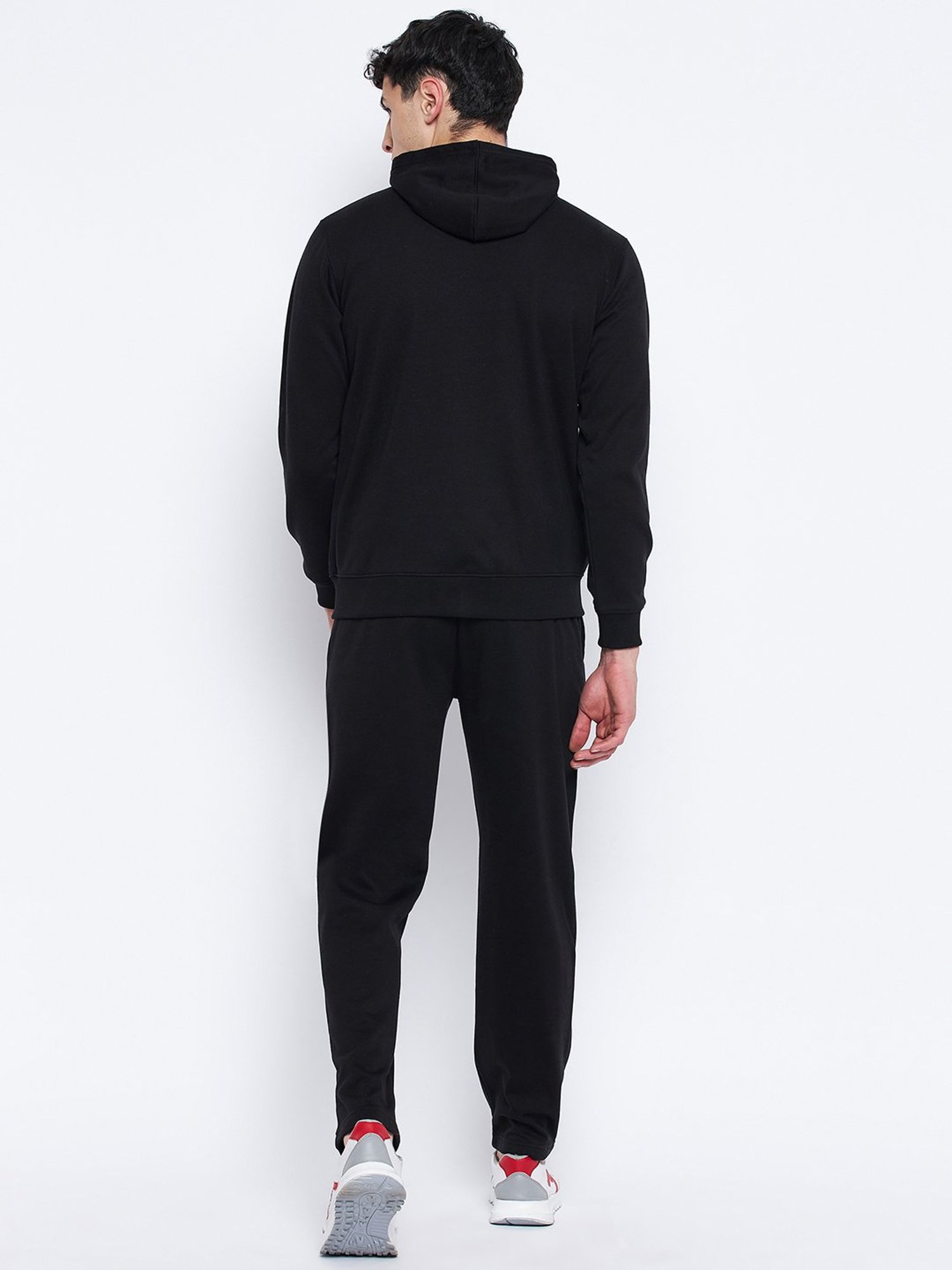 Okane Black Regular Fit Tracksuits