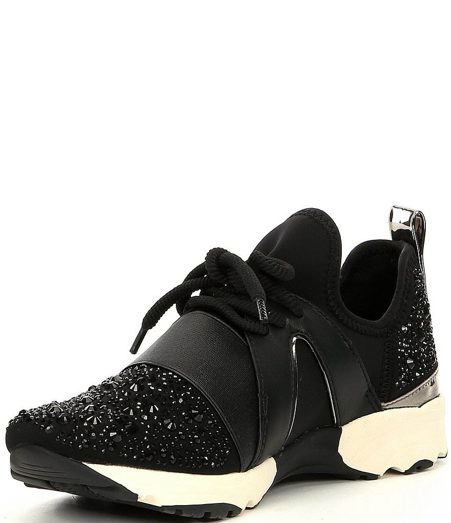 Carvela Lament Bling Embellished Lace-Up Sneakers