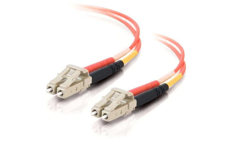 C2G-6m LC-LC 50/125 OM2 Duplex Multimode Fiber Optic Cable (TAA Compliant) - Orange - Fiber Optic for Network Device - LC Male - LC Male - 50/125