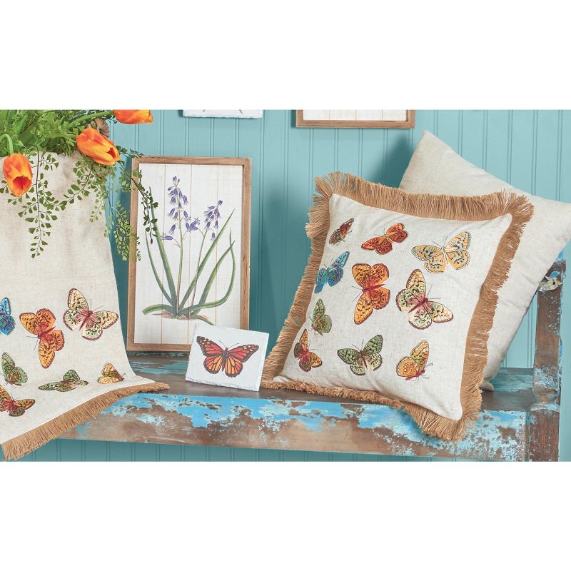 Genie Crafts Beige Linen Fabric Dining Table Runner Roll, 360 Inches Long x 17.7 in