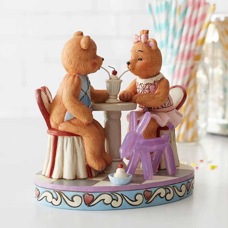 Jim Shore 5.5" Sharing Sweet Times Button & Squeaky  -  Decorative Figurines