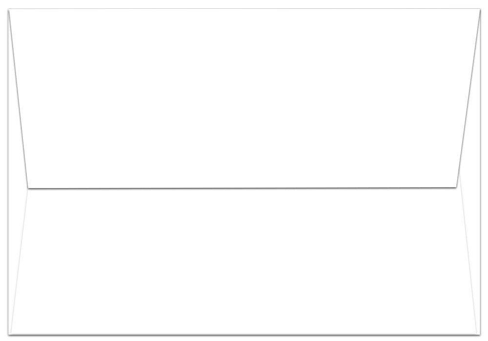 100 White A1 Envelopes - 5.125" x 3.625" - Square Flap