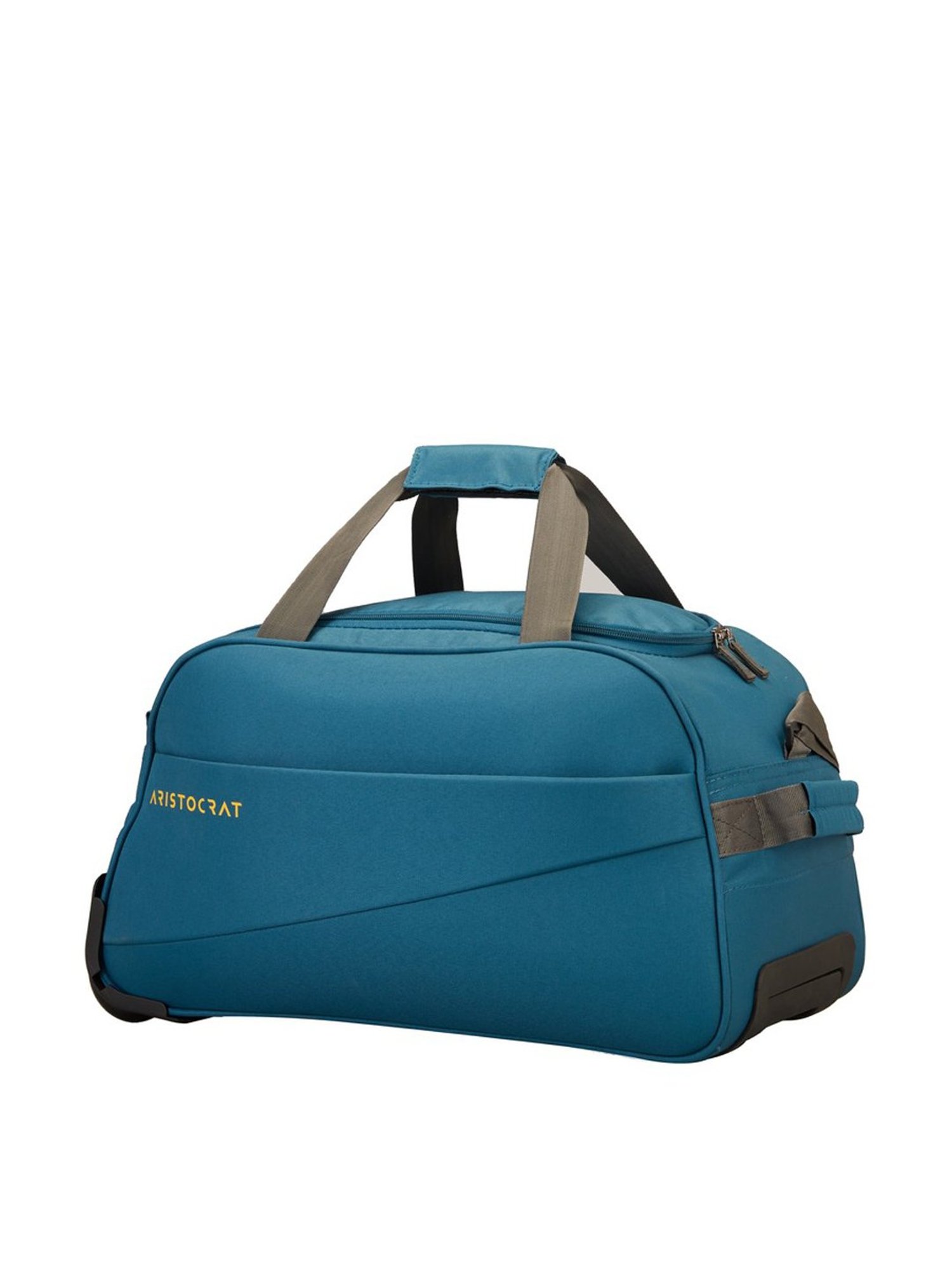 Aristocrat Teal Blue 2 Wheel Medium Duffle Trolley - 33 cm