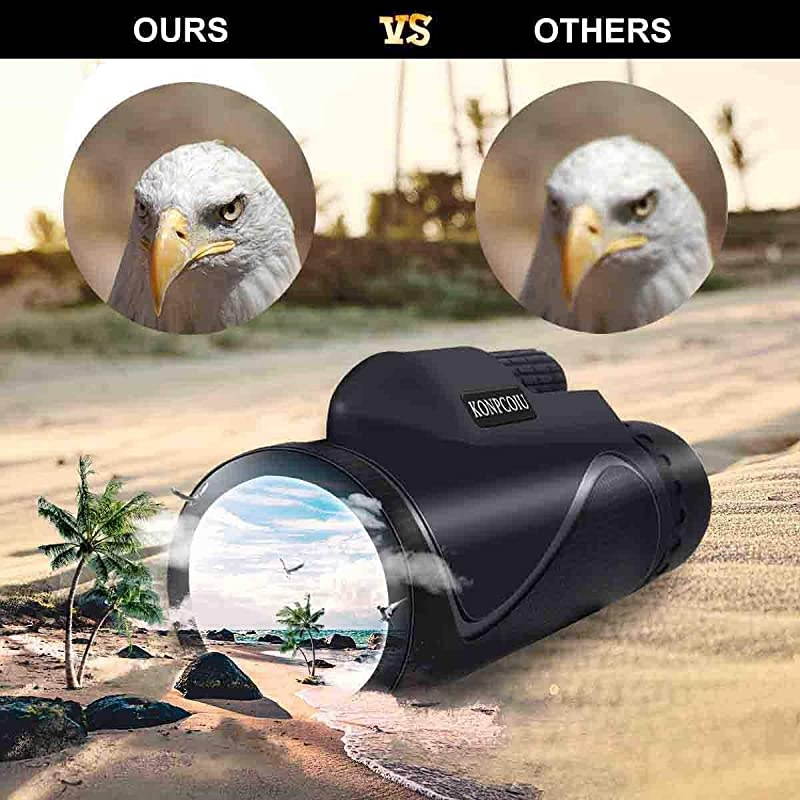 Telescope12X50 High PowerampHD with Universal Smartphone Holder and Wireless Remote ControlWaterproof Scope BAK4 Prism for Bird Watching Hunting Surveillance Hiking