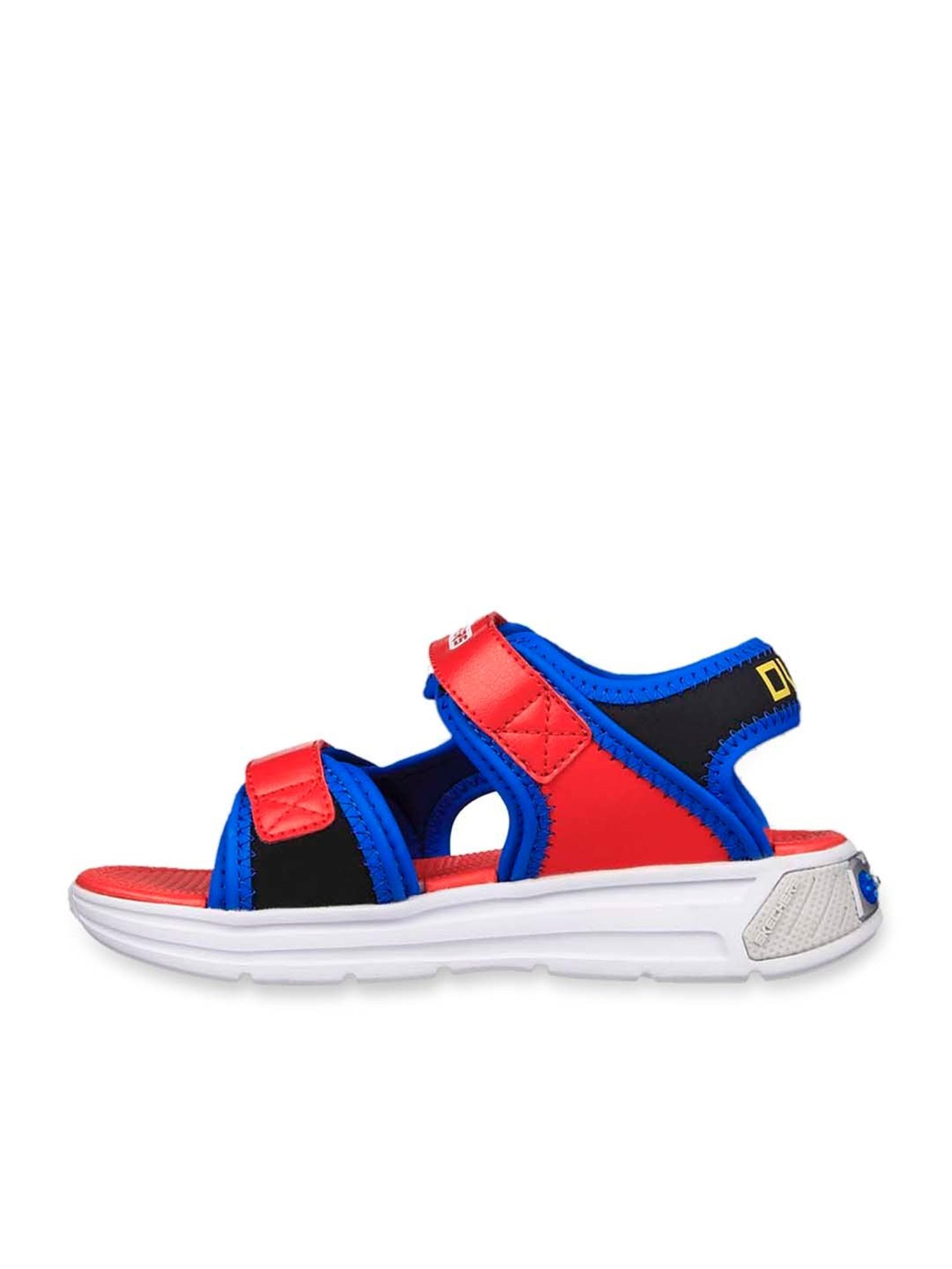 Skechers Boys POWER SPLASH Red Blue Casual Sandals