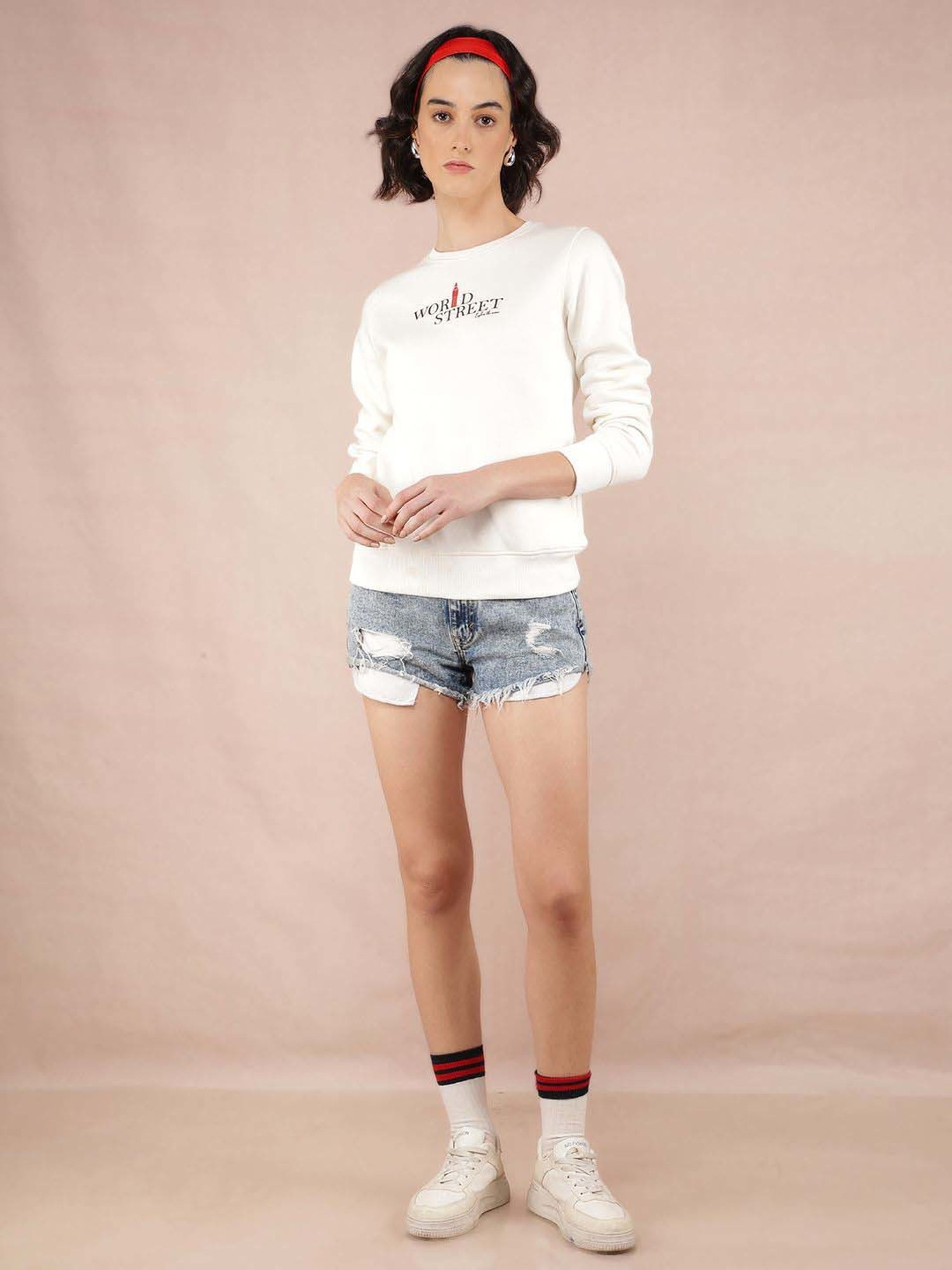 KENDALL + KYLIE Multicolored Printed Hoodie