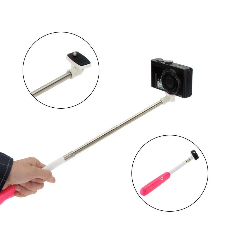 Extendable Wireless Bluetooth Remote Shutter Control Handheld Selfie Self-Timer Pole Monopod for Gopro SJCAM