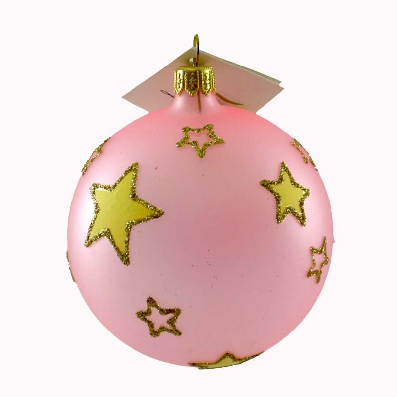 Laved Italian Ornaments Baby Girl In Blanket Pink Ball Cradle Swing Christmas  -  Tree Ornaments