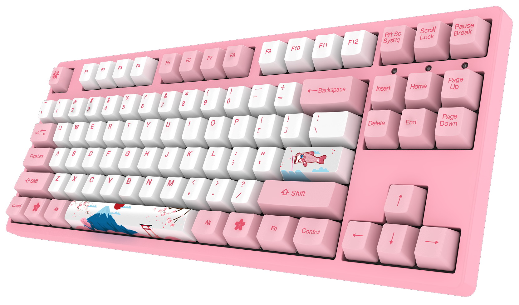 Akko 3108V2 Sailor Moon Gaming Mechanical Keyboard Pink Switch Double Shot Dye Sub PBT Keycaps NKRO Detachable USB Type-C Pink Cat Paw