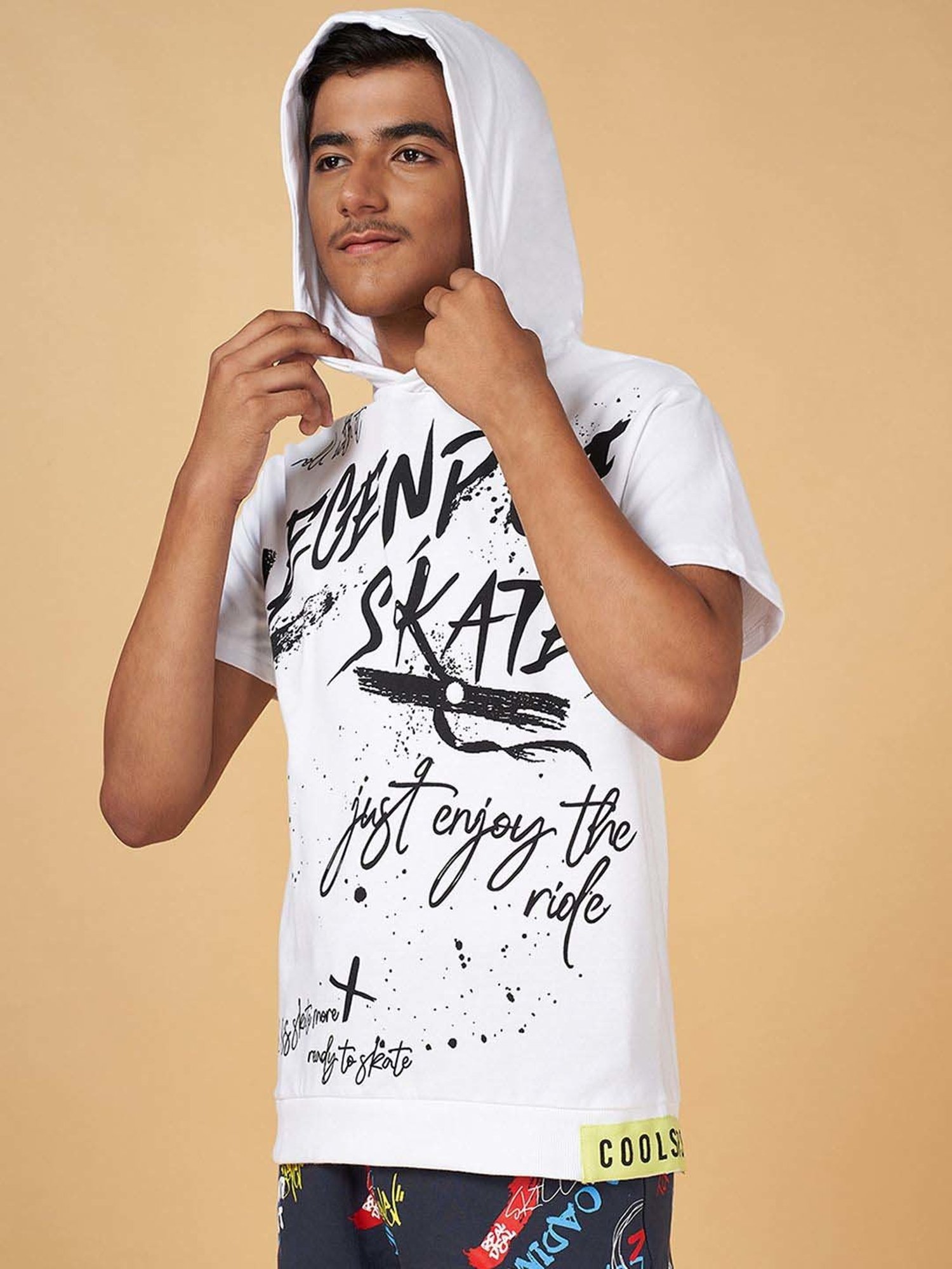 Coolsters by Pantaloons Kids White Cotton Printed T-Shirt