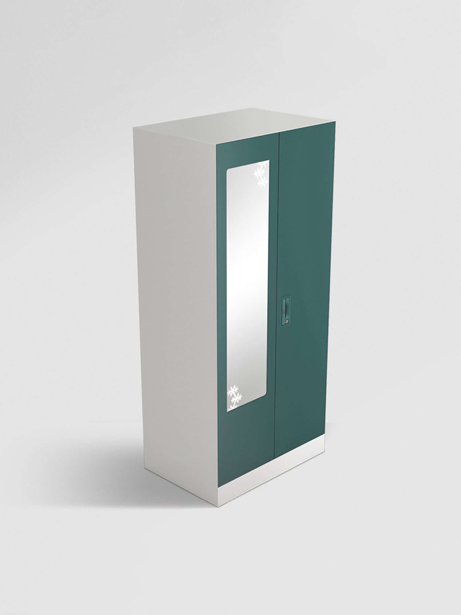 Godrej Interio Slimline 2-Door Steel Almirah, Tex Sea Pine (1-Year Warranty, 1 Locker)