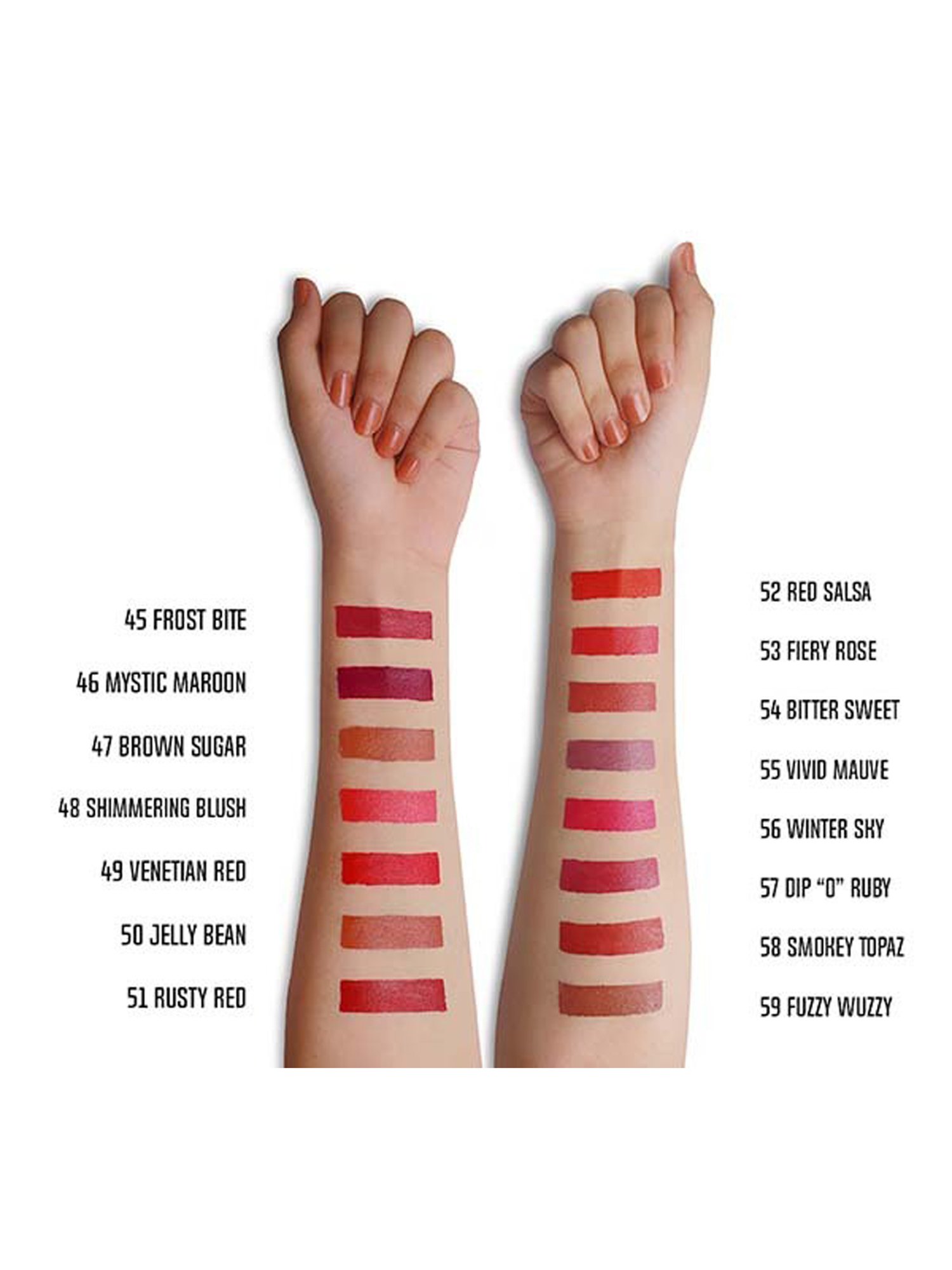 CHARMACY Milano Soft Satin Matte Lipstick Fiery Rose 53 - 3.8 gm