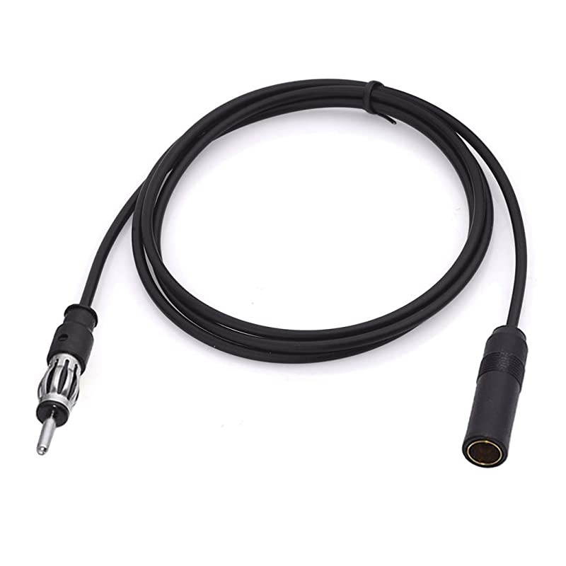 Car Antenna Extension Cable Car FM AM Radio Antenna Extension Cable 48 inch 4 feet Motorola DIN Plug Connector Coaxial Cable for Vehicle Truck Car Stereo Head Unit CD Media Receiver Player