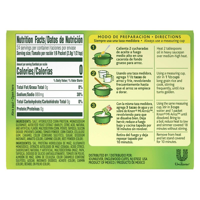 Knorr Mi Arroz Rice Seasoning Mix Red - 4ct