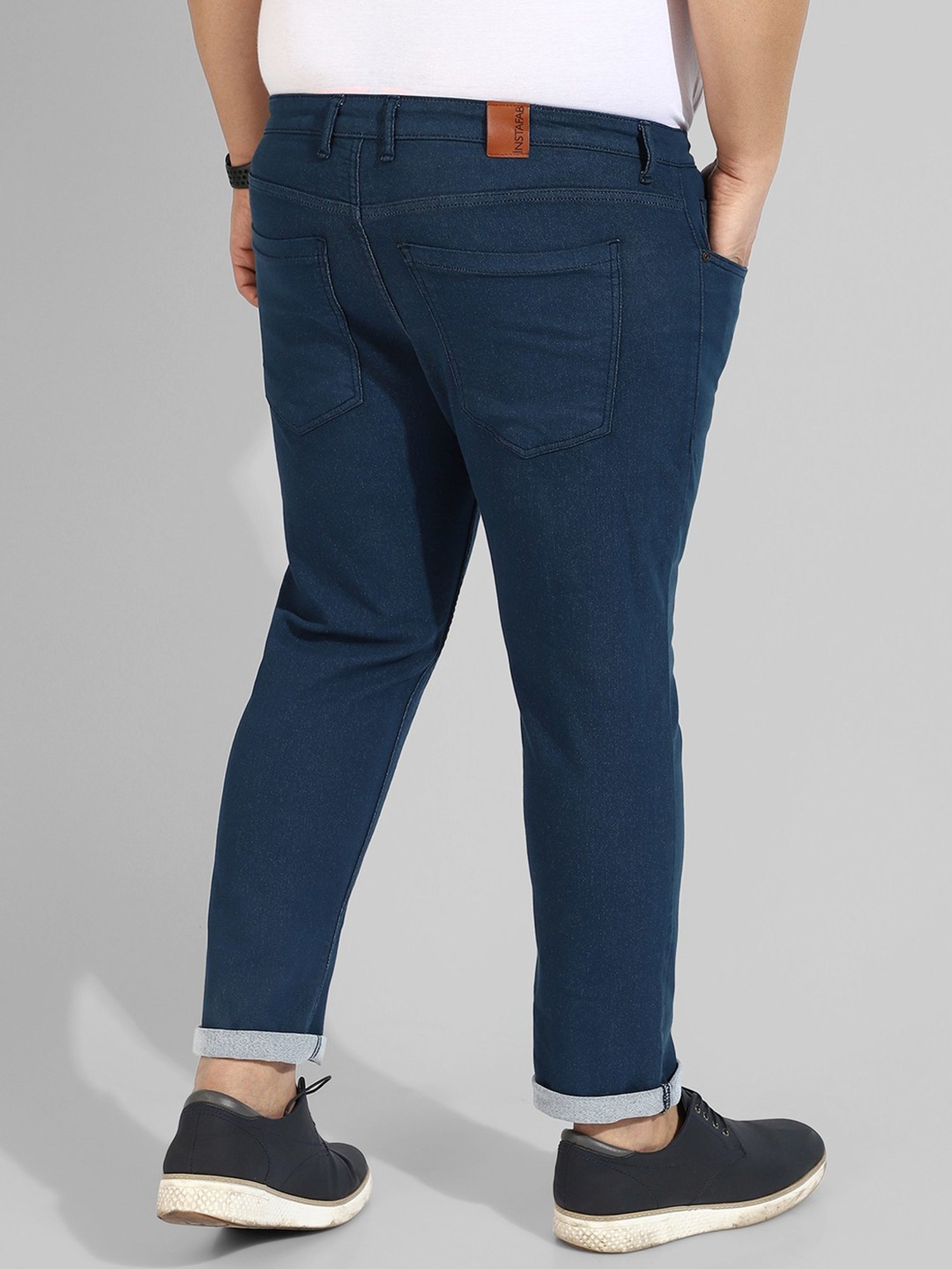 Instafab Plus Blue Regular fit Plus Size Jeans