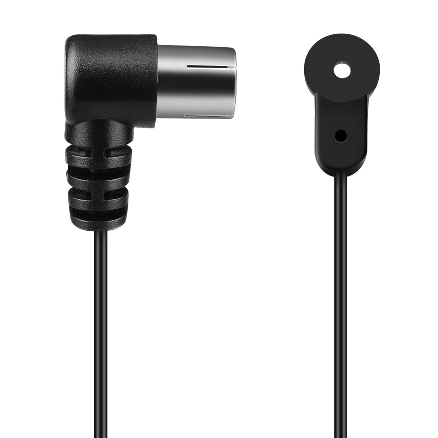 FM Indoor Antenna 75 Ohm for Radio Stereo Receiver (5 Ft) Coax Coaxial F Type Male Plug Wire Cable Cord Adapter Connector UNBAL for Yamaha JVC Sony BOSE Panasonic Home Audio Sound System