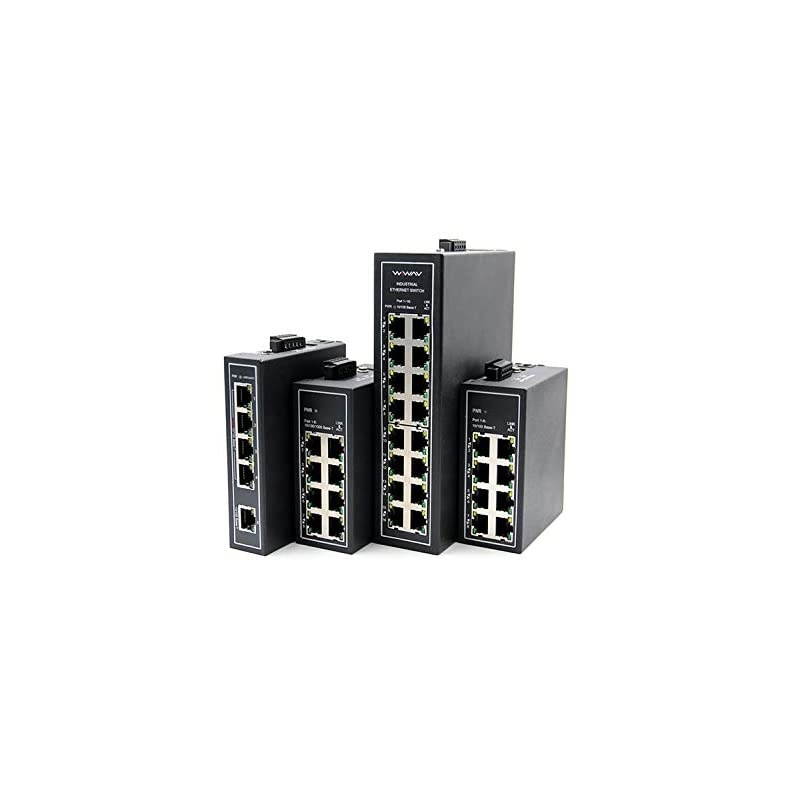 WDH-8ET-DC 10/100Mbps Unmanaged 8-Port Industrial Ethernet Switches with DIN Rail/Wall-Mount (UL Listed, Fanless, -30&deg;C~75&deg;C)