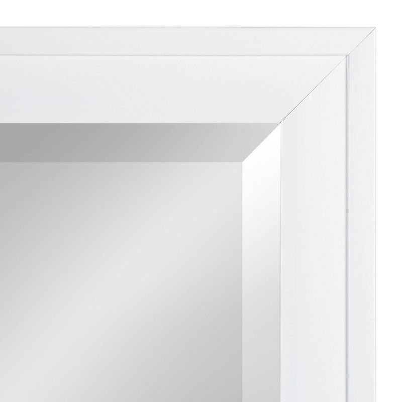 19.5" x 51.5" Bosc Full Length Wall Mirror White - DesignOvation