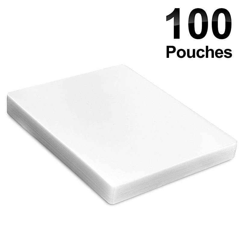 100 Pack Laminating Pouches Laminating Sheets 85 x 11 Inches 5 Mil Clear Thermal Laminating Pouches Lamination Sheet Paper for Laminator Round Corner Letter Size