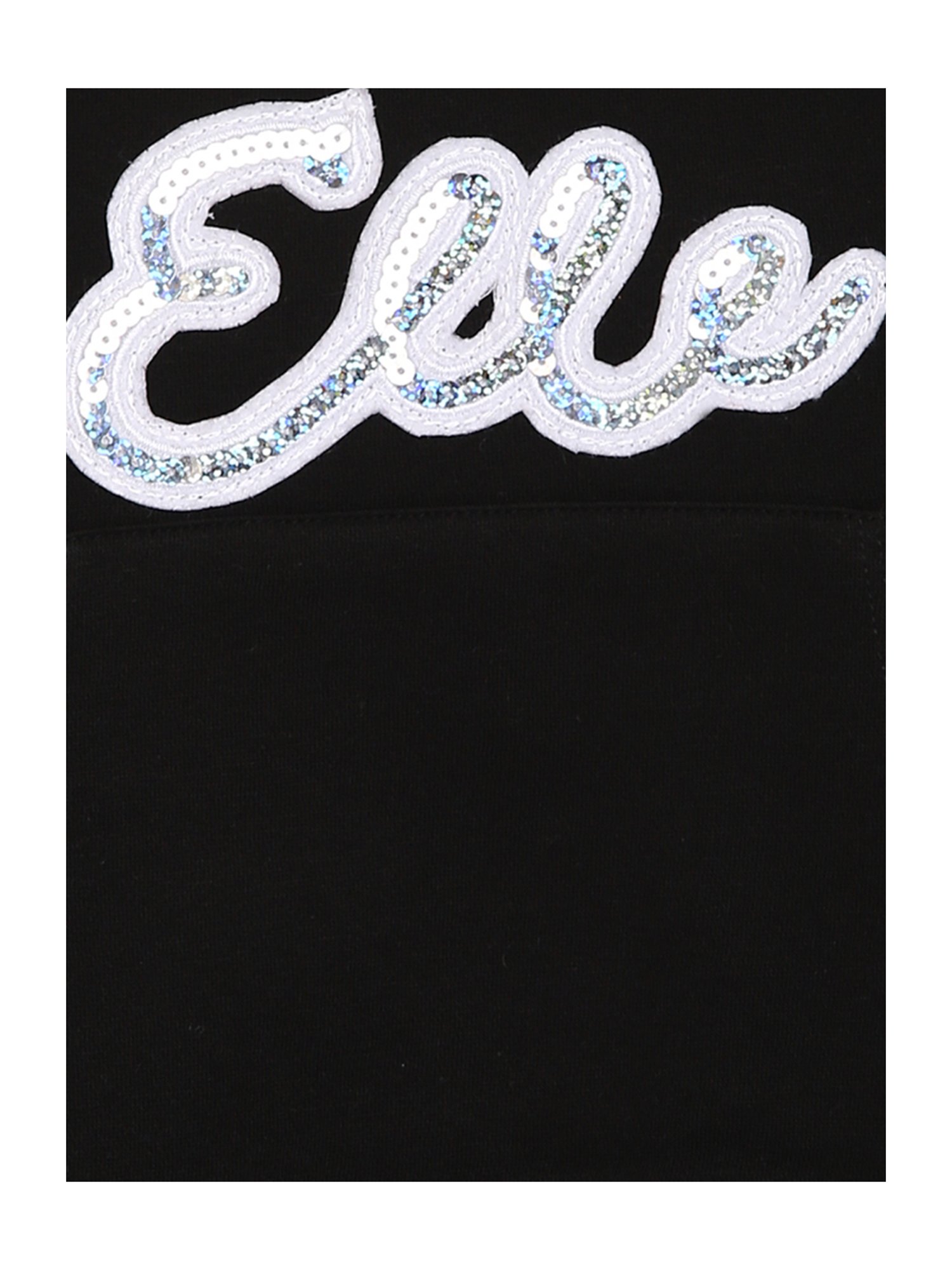 Elle Kids Black Patch Work Sweatshirt