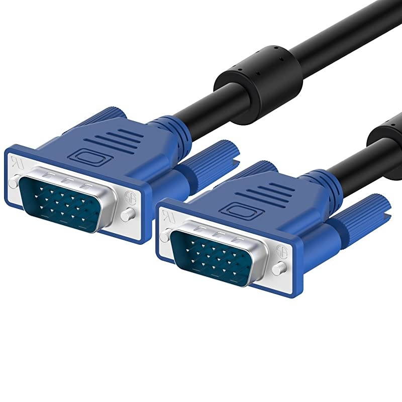 HD15 15Pin VGA Male to Male VGA 30FT 9M Cable For TV Computer Monitor Blue For TV Computer Monitor Extension 30feet Cable