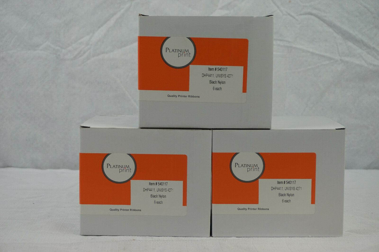 (Case of 17) Christoph Black Nylon Printer Ribbons 540117 DHP4411 4271