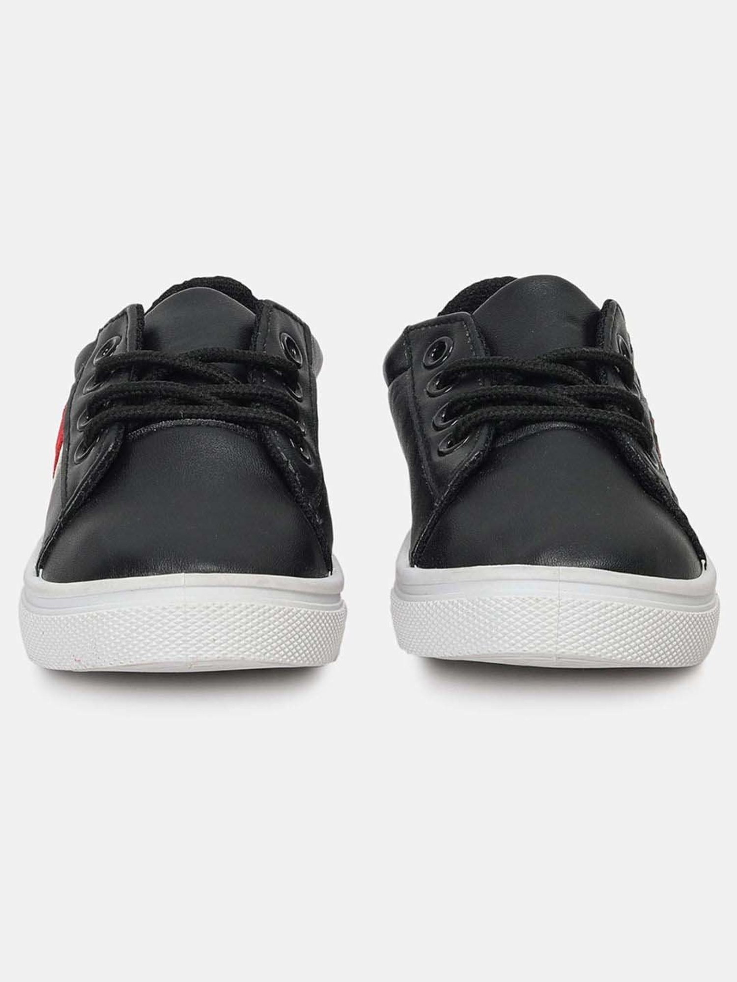 Baby Moo Kids Brown & White Velcro Shoes