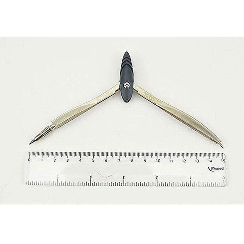 Compass Maths,SAYEEC 10 Piece Set Compact Universal Compass with Pencil Precision Drawing Set in Tin Box