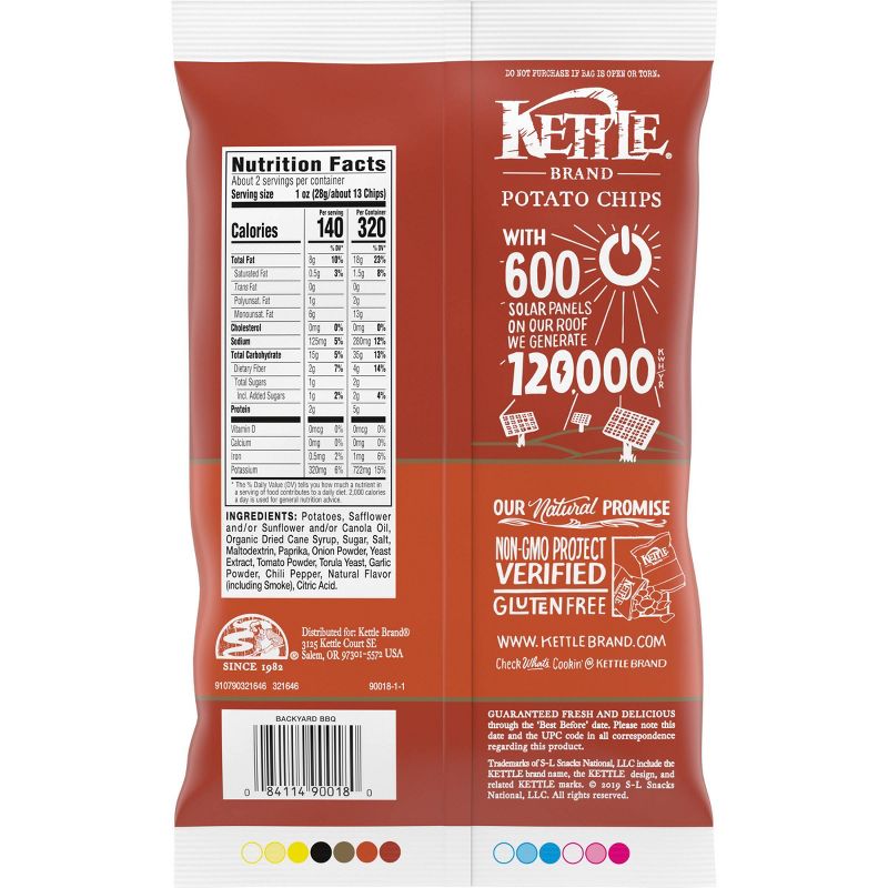 Kettle Backyard Barbeque Potato Chips - 2.25oz