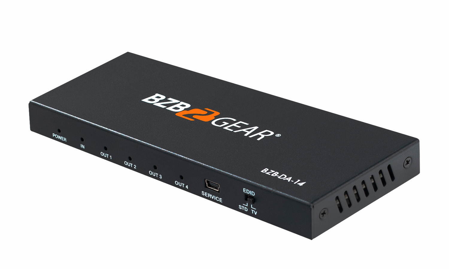 BZBGEAR 4-Port 4K 60Hz HDMI Splitter Support HDMI 2.0b, HDCP 2.2, HDR & 3D