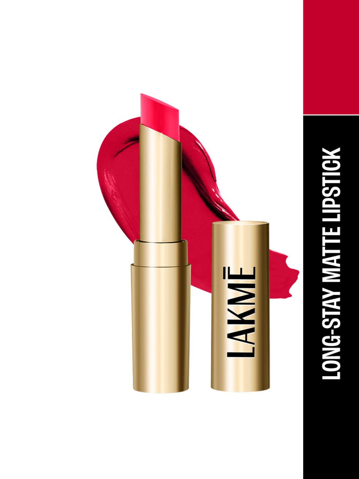 Lakme Unreal 3D Slim Bullet Lipstick Red Carnival - 3.6 gm
