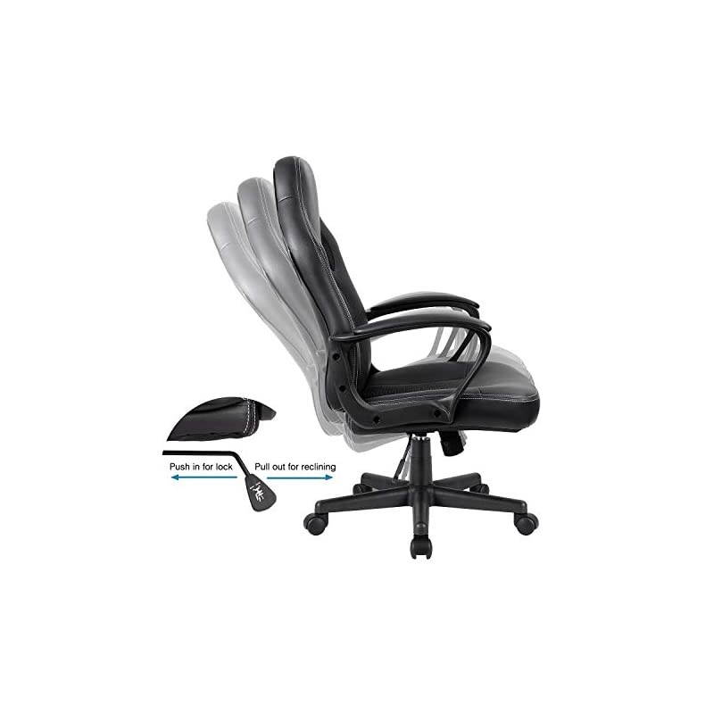 Vibrant Black and Chrome Swivel Task Office Chair with Tractor Seat
