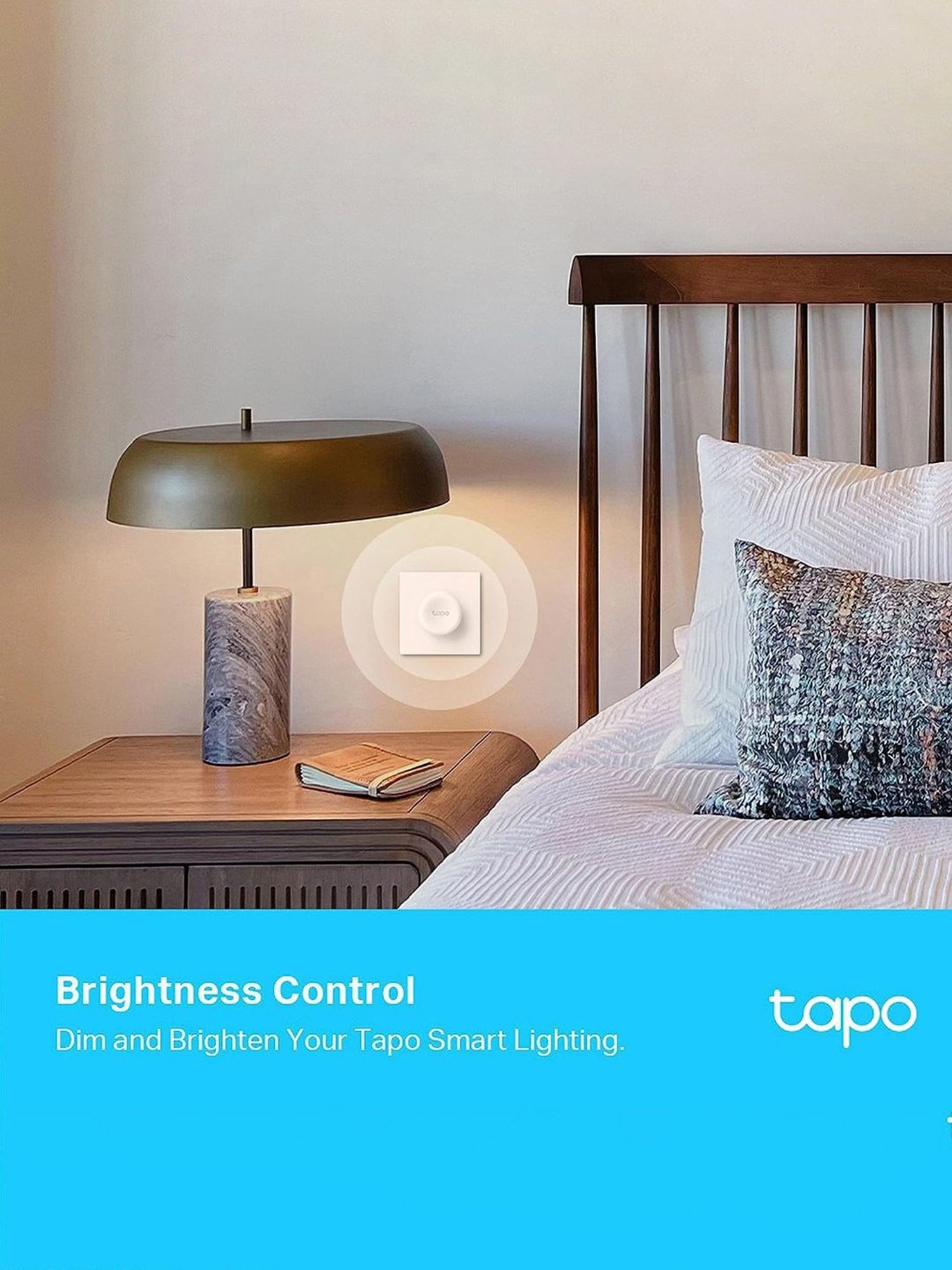 TP-LINK Tapo S200D Smart Remote Dimmer Switch with Multiple Ways Control (White)