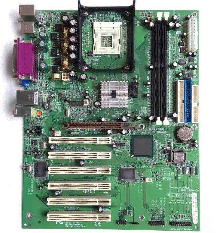 IPC Mainboard 886LCD/ATX F845G 845 industrial motherboard with CPU RAM VGA 6*PCI IPC Board