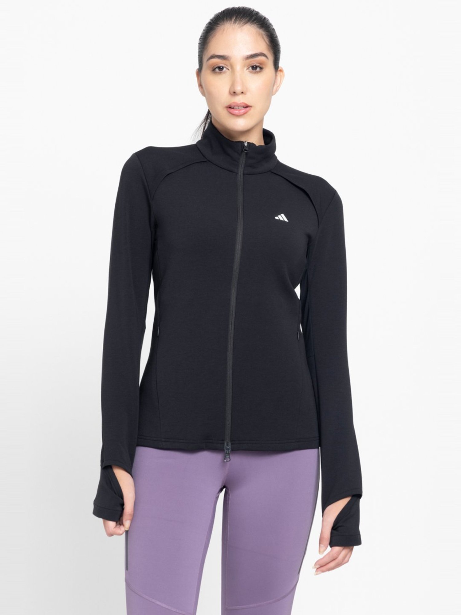 adidas Black Logo Print Sports Jacket