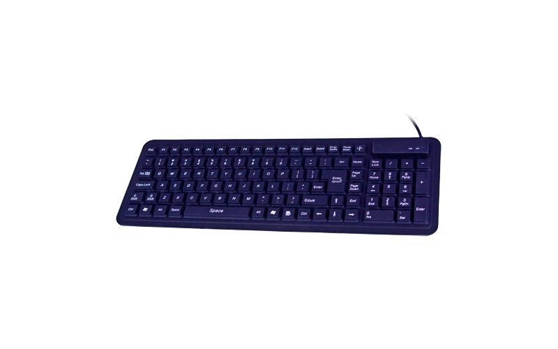 Seal Shield SEAL GLOW2 Keyboard - Cable Connectivity - USB Interface - 106 Key - English, French - Industrial Silicon Rubber Keyswitch - White