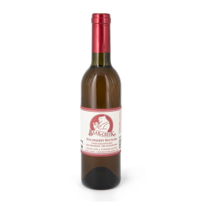 Bear Creek Strawberry Rhubarb Fruit Wine - 750ml Bottle