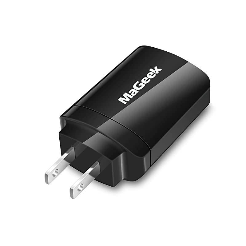 12W 24A Dual Ports USB Travel Wall Charger Power Adapter with UniCharge Technology for iPhone 77 Plus 6s 66 Plus iPad Air 2 Galaxy S7 S7 Edge S6 Note 5 and More Black