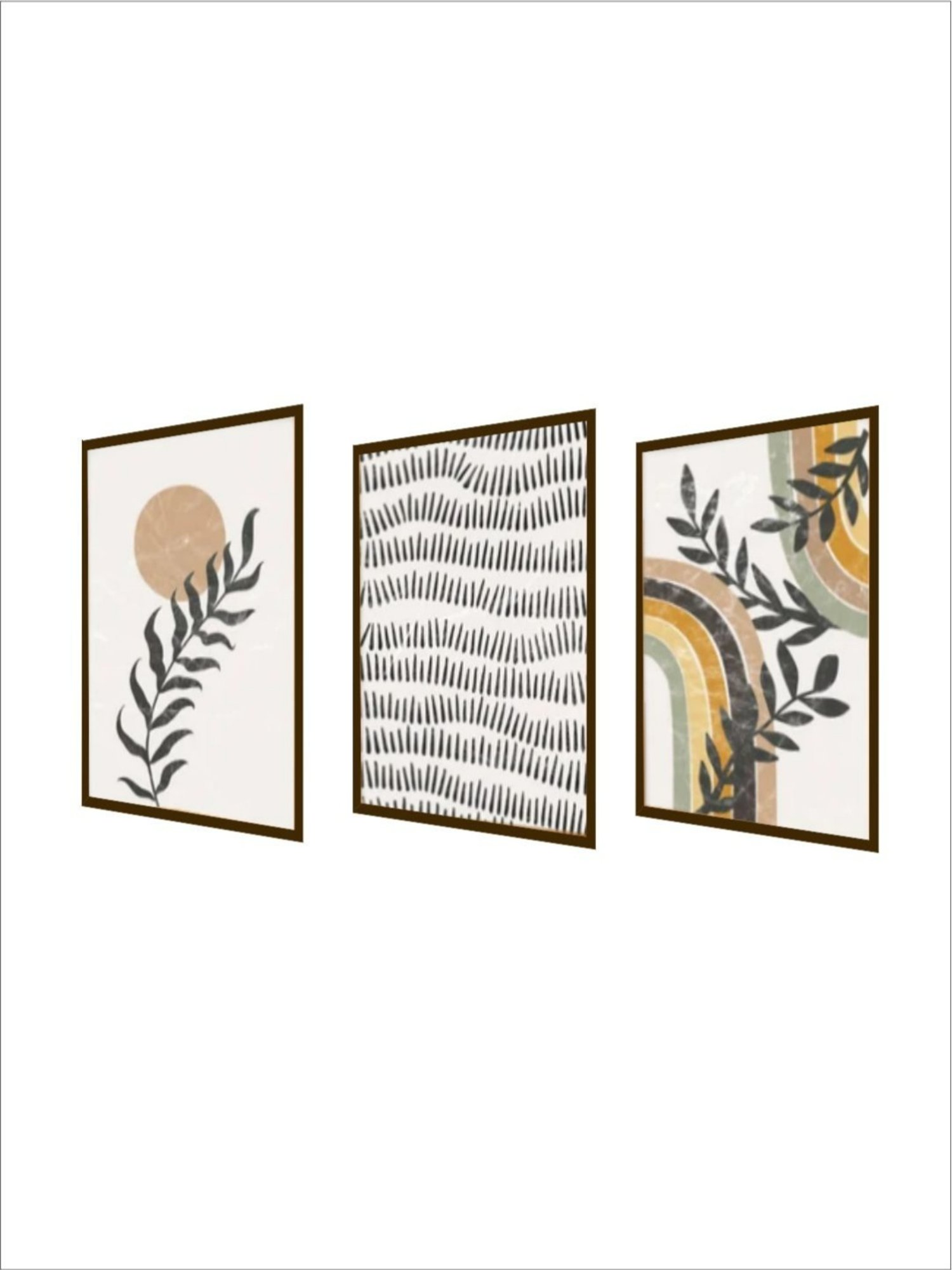 The Art House Abstract Multicolor Canvas Painting